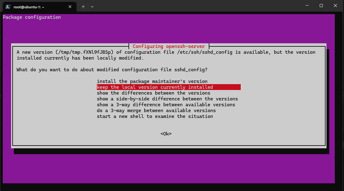 Config Replace Confirmation