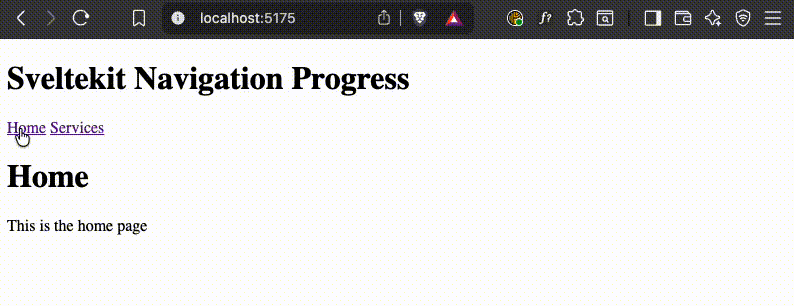 Animated progress bar